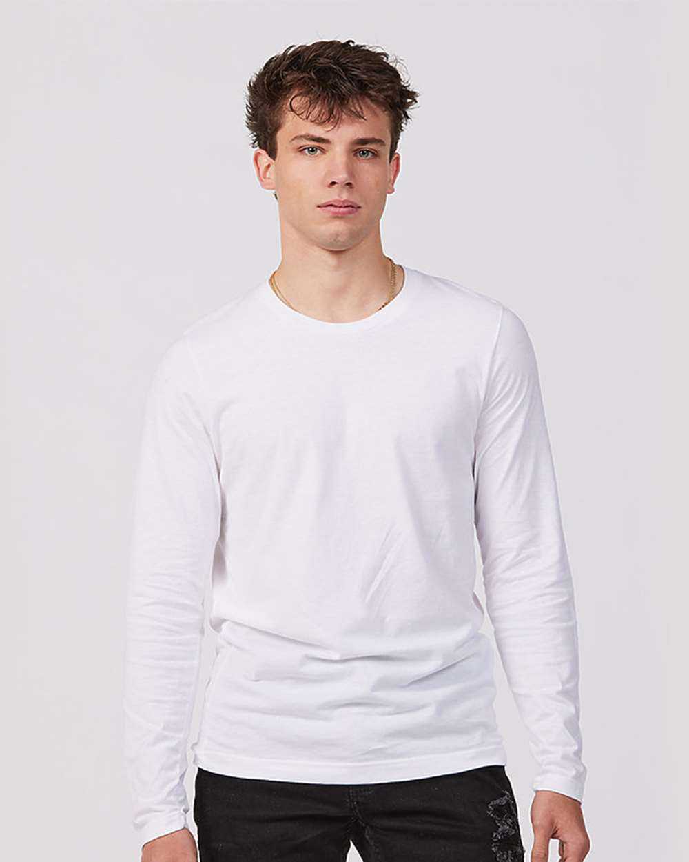 Tultex 591 Unisex Premium Cotton Long Sleeve T-Shirt - White - HIT a Double