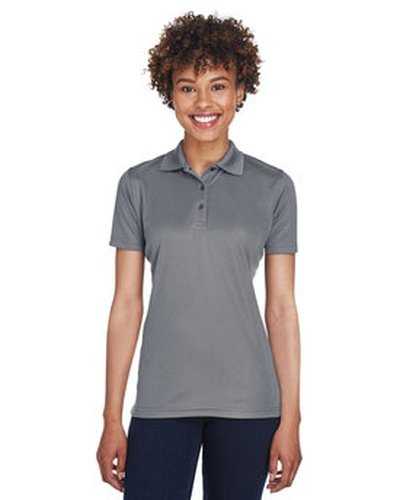 Ultraclub 8210L Ladies' Cool & Dry Mesh PiquPolo - Charcoal - HIT a Double