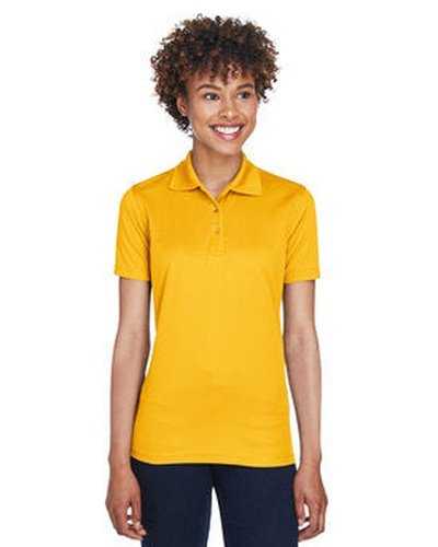 Ultraclub 8210L Ladies&#39; Cool &amp; Dry Mesh PiquPolo - Gold - HIT a Double