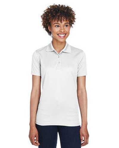 Ultraclub 8210L Ladies&#39; Cool &amp; Dry Mesh PiquPolo - White - HIT a Double