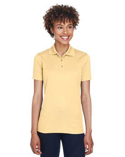 Ultraclub 8210L Ladies' Cool & Dry Mesh PiquPolo - Yellow Haze - HIT a Double