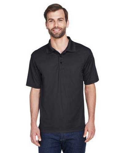 Ultraclub 8210T Men's Tall Cool & Dry Mesh Pique Polo - Black - HIT a Double