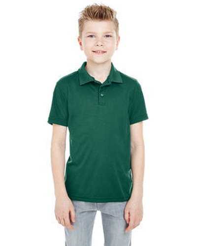 Ultraclub 8210Y Youth Cool & Dry Mesh PiquPolo - Forest Green - HIT a Double