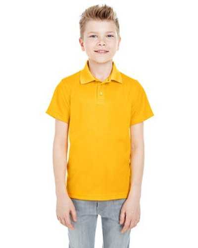 Ultraclub 8210Y Youth Cool &amp; Dry Mesh PiquPolo - Gold - HIT a Double
