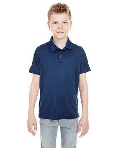 Ultraclub 8210Y Youth Cool &amp; Dry Mesh PiquPolo - Navy - HIT a Double