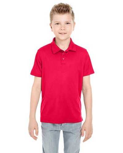 Ultraclub 8210Y Youth Cool &amp; Dry Mesh PiquPolo - Red - HIT a Double