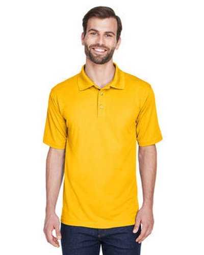 Ultraclub 8210 Men&#39;s Cool &amp; Dry MeshPique Polo - Gold - HIT a Double