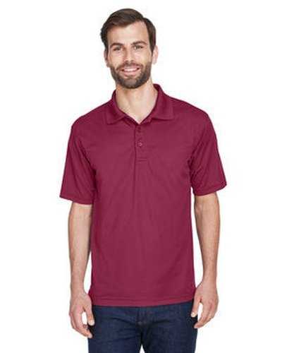 Ultraclub 8210 Men&#39;s Cool &amp; Dry MeshPique Polo - Maroon - HIT a Double