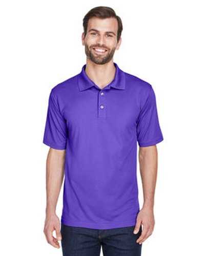 Ultraclub 8210 Men's Cool & Dry MeshPique Polo - Purple - HIT a Double