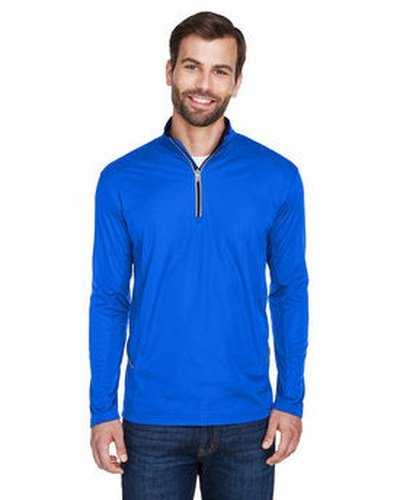 Ultraclub 8230 Men&#39;s Cool &amp; Dry Sport Quarter-Zip Pullover - Kyanos Blue - HIT a Double