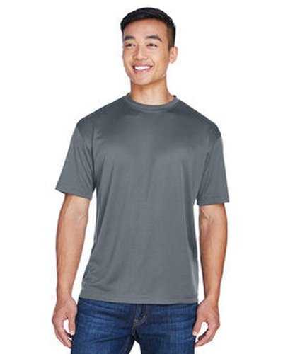 Ultraclub 8400 Men&#39;s Cool &amp; Dry Sport T-Shirt - Charcoal - HIT a Double