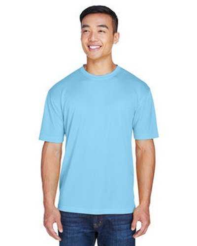 Ultraclub 8400 Men&#39;s Cool &amp; Dry Sport T-Shirt - Columbia Blue - HIT a Double