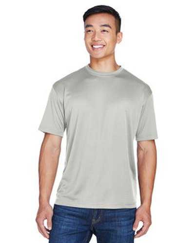 Ultraclub 8400 Men&#39;s Cool &amp; Dry Sport T-Shirt - Gray - HIT a Double