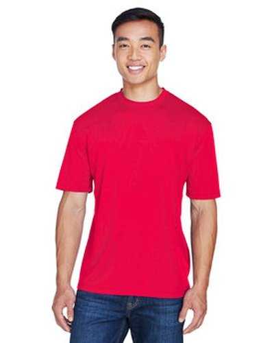Ultraclub 8400 Men&#39;s Cool &amp; Dry Sport T-Shirt - Red - HIT a Double