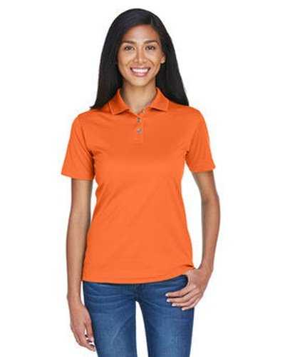 Ultraclub 8404 Ladies&#39; Cool &amp; Dry Sport Polo - Orange - HIT a Double