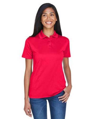 Ultraclub 8404 Ladies&#39; Cool &amp; Dry Sport Polo - Red - HIT a Double