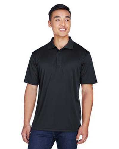 Ultraclub 8405T Men&#39;s Tall Cool &amp; Dry Sport Polo - Black - HIT a Double