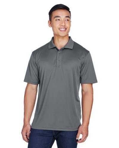 Ultraclub 8405 Men's Cool & Dry Sport Polo - Charcoal - HIT a Double