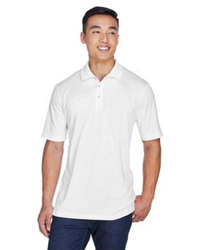 Ultraclub 8405 Men's Cool & Dry Sport Polo - White - HIT a Double