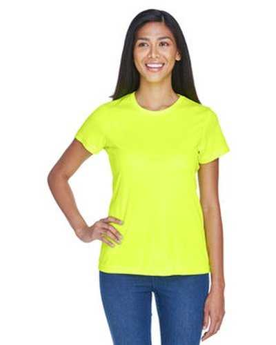 Ultraclub 8420L Ladies&#39; Cool &amp; Dry Sport Performance InterlockT-Shirt - Bright Yellow - HIT a Double