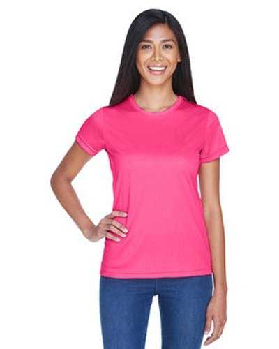 Ultraclub 8420L Ladies&#39; Cool &amp; Dry Sport Performance InterlockT-Shirt - Heliconia - HIT a Double