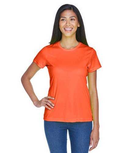 Ultraclub 8420L Ladies&#39; Cool &amp; Dry Sport Performance InterlockT-Shirt - Orange - HIT a Double