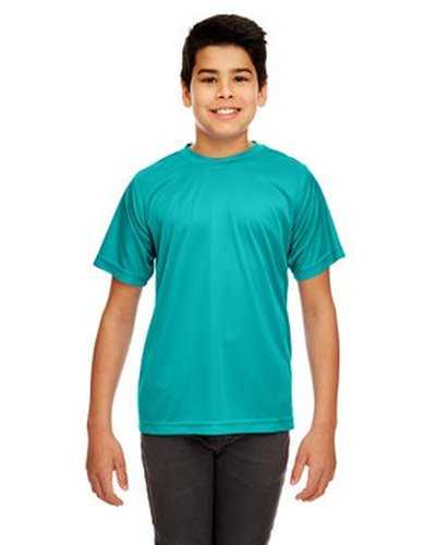 Ultraclub 8420Y Youth Cool & Dry Sport Performance InterlockT-Shirt - Jade - HIT a Double