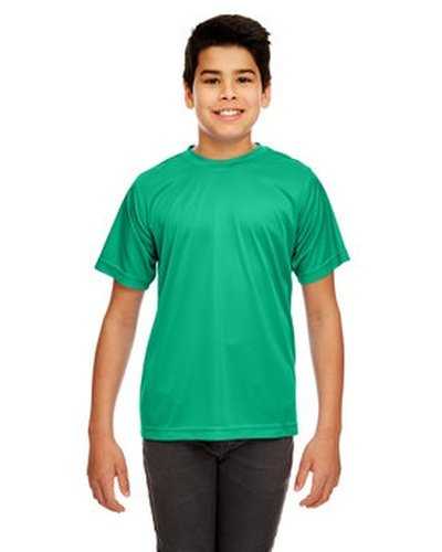 Ultraclub 8420Y Youth Cool & Dry Sport Performance InterlockT-Shirt - Kelly - HIT a Double
