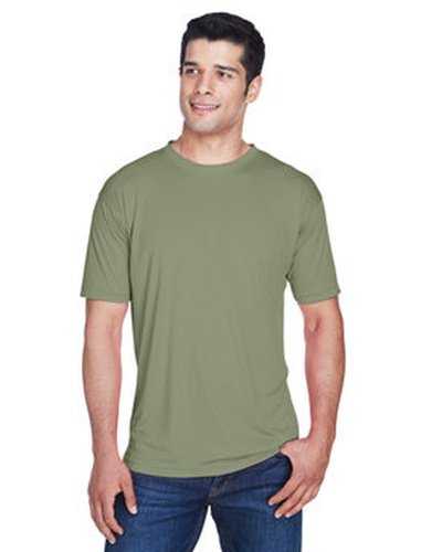 Ultraclub 8420 Men&#39;s Cool &amp; Dry Sport Performance InterlockT-Shirt - Military Green - HIT a Double