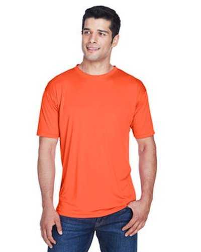 Ultraclub 8420 Men&#39;s Cool &amp; Dry Sport Performance InterlockT-Shirt - Orange - HIT a Double