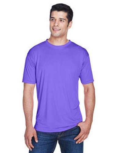 Ultraclub 8420 Men&#39;s Cool &amp; Dry Sport Performance InterlockT-Shirt - Purple - HIT a Double