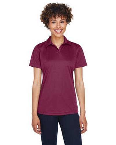 Ultraclub 8425L Ladies&#39; Cool &amp; Dry Sport Performance Interlock Polo - Maroon - HIT a Double