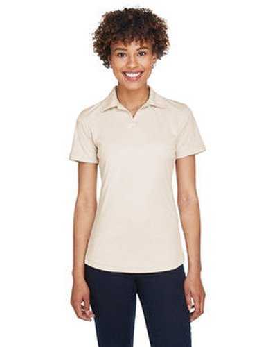 Ultraclub 8425L Ladies&#39; Cool &amp; Dry Sport Performance Interlock Polo - Stone - HIT a Double