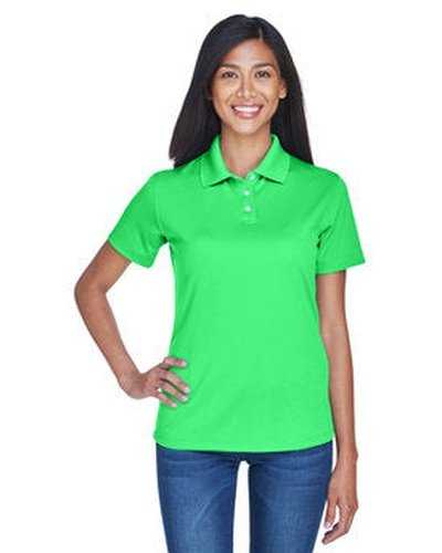 Ultraclub 8445L Ladies&#39; Cool &amp; Dry Stain-Release Performance Polo - Cool Green - HIT a Double