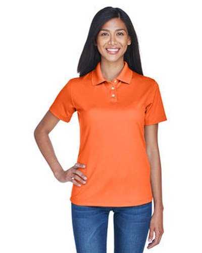 Ultraclub 8445L Ladies' Cool & Dry Stain-Release Performance Polo - Orange - HIT a Double
