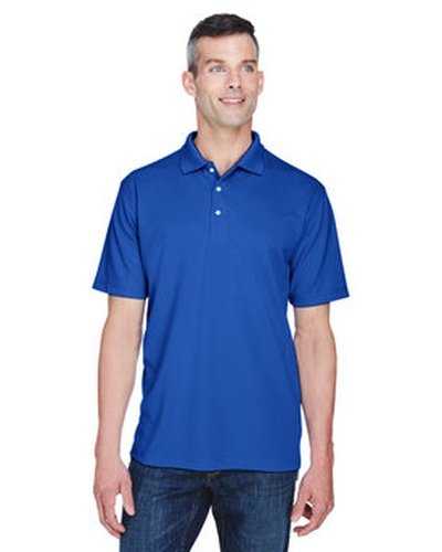 Ultraclub 8445 Men&#39;s Cool &amp; Dry Stain-Release Performance Polo - Cobalt - HIT a Double