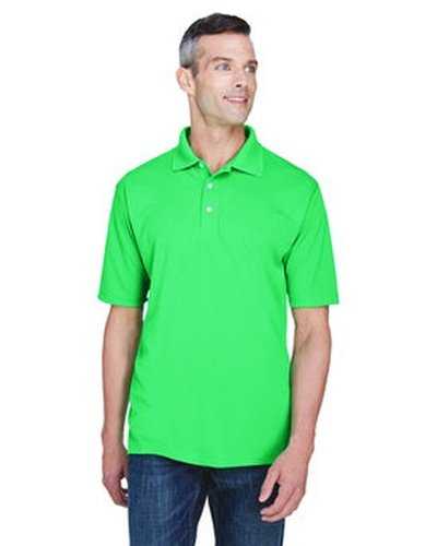Ultraclub 8445 Men&#39;s Cool &amp; Dry Stain-Release Performance Polo - Cool Green - HIT a Double