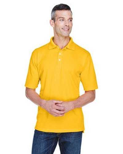 Ultraclub 8445 Men&#39;s Cool &amp; Dry Stain-Release Performance Polo - Gold - HIT a Double