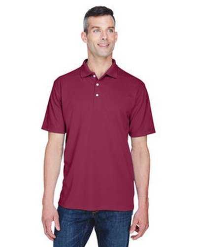 Ultraclub 8445 Men&#39;s Cool &amp; Dry Stain-Release Performance Polo - Maroon - HIT a Double