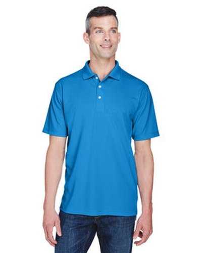 Ultraclub 8445 Men&#39;s Cool &amp; Dry Stain-Release Performance Polo - Pacific Blue - HIT a Double