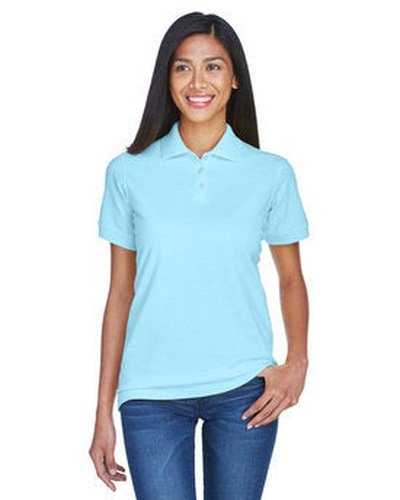 Ultraclub 8530 Ladies' Pique Polo - Baby Blue - HIT a Double