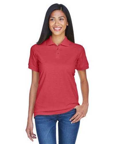Ultraclub 8530 Ladies' Pique Polo - Cardinal - HIT a Double