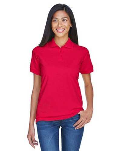 Ultraclub 8530 Ladies' Pique Polo - Red - HIT a Double