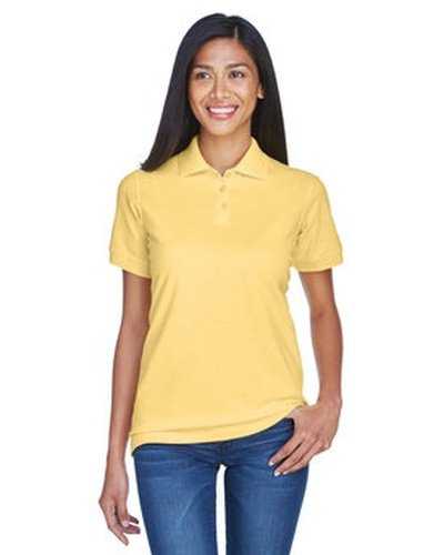 Ultraclub 8530 Ladies' Pique Polo - Yellow - HIT a Double