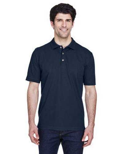 Ultraclub 8535T Men&#39;s Tall Pique Polo - Navy - HIT a Double