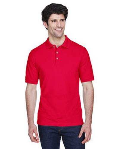 Ultraclub 8535 Men's Pique Polo - Red - HIT a Double