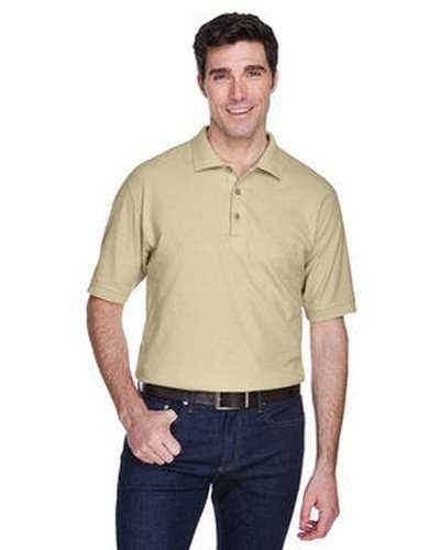 Ultraclub 8540 Men&#39;s Whisper Pique Polo - Putty - HIT a Double