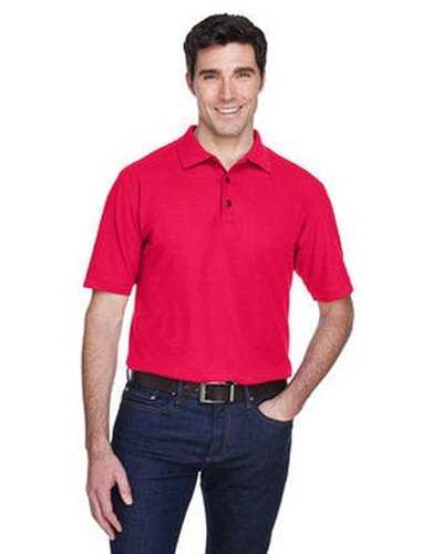 Ultraclub 8540 Men&#39;s Whisper Pique Polo - Red - HIT a Double