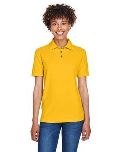 Ultraclub 8541 Ladies&#39; Whisper Pique Polo - Gold - HIT a Double