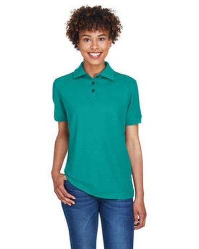 Ultraclub 8541 Ladies' Whisper Pique Polo - Jade - HIT a Double